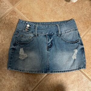 Mini Jean Skirt Blue Jean